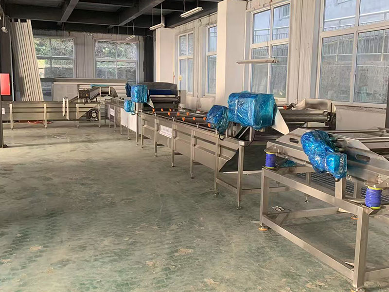 陜西果蔬脆片低溫油炸加工現場