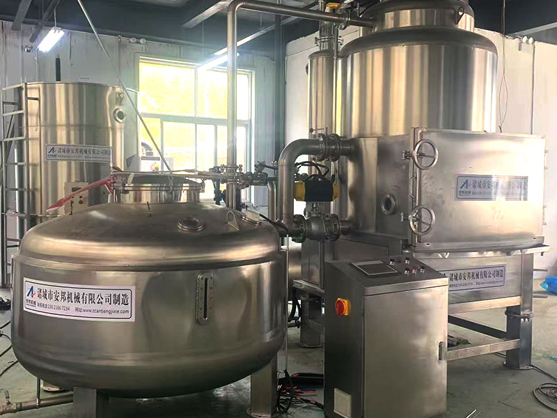 陜西果蔬脆片低溫油炸加工現場